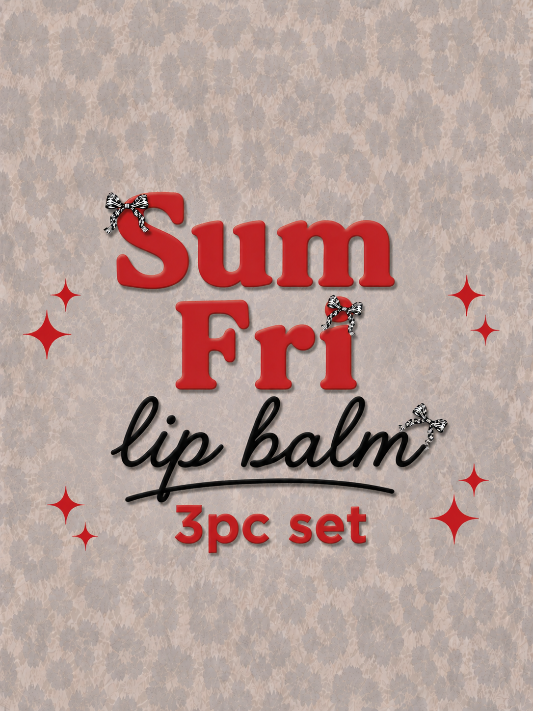 Sum Fri Lip Balm 3pc set (Retail)