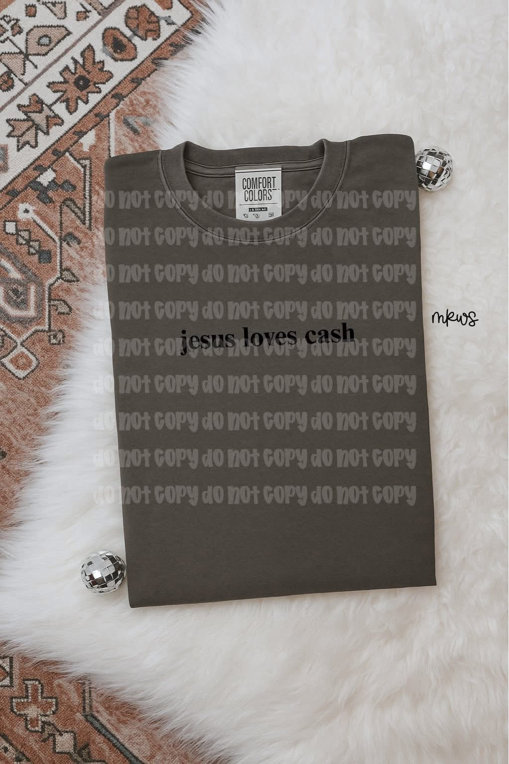 Jesus Loves Custom Monotone Name
