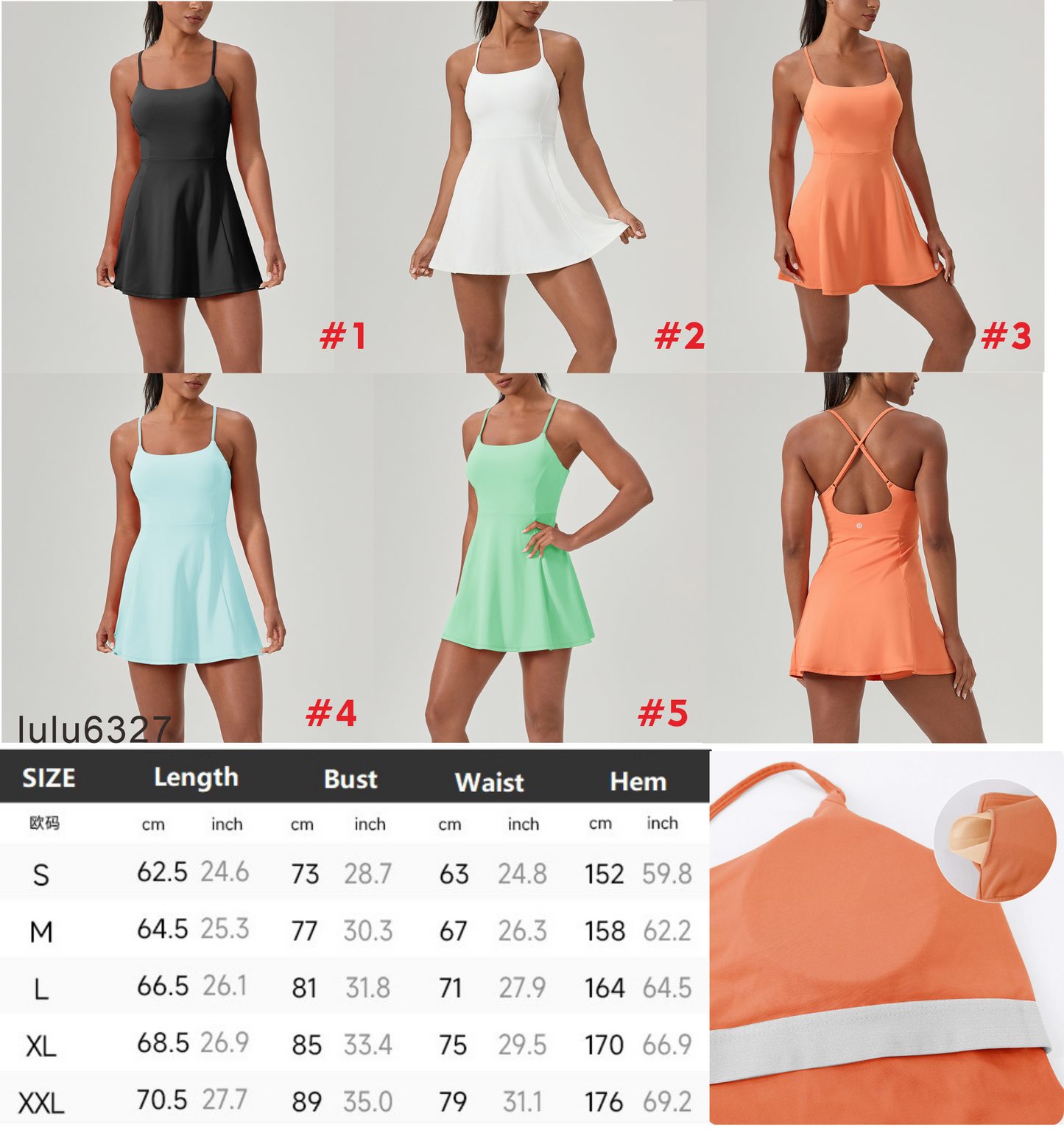 Lu Dress Spaghetti Strap Crisscross