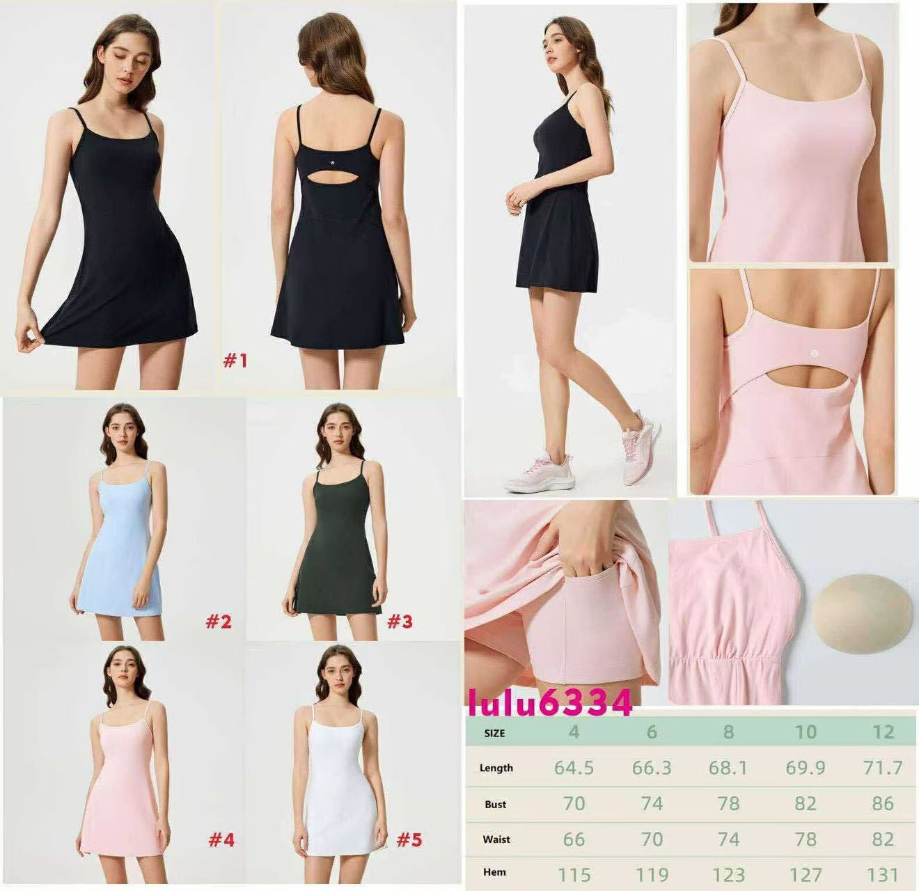 Lu Dress Spaghetti Strap With Pocket