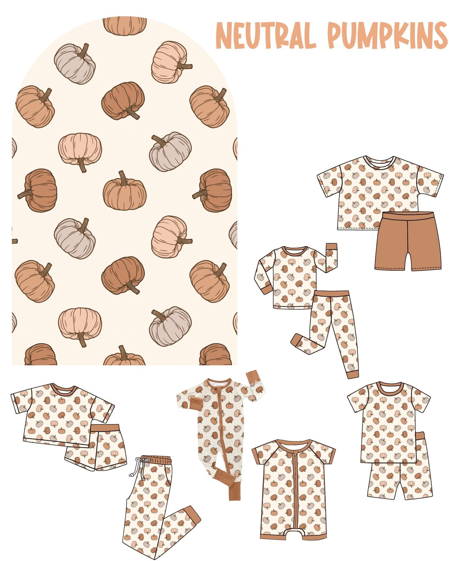 NEUTRAL PUMPKINS l KIDS SIZE l ARRIVED IN AUGUST