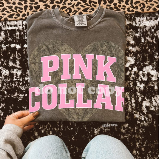 Pink Collar Camo Heart